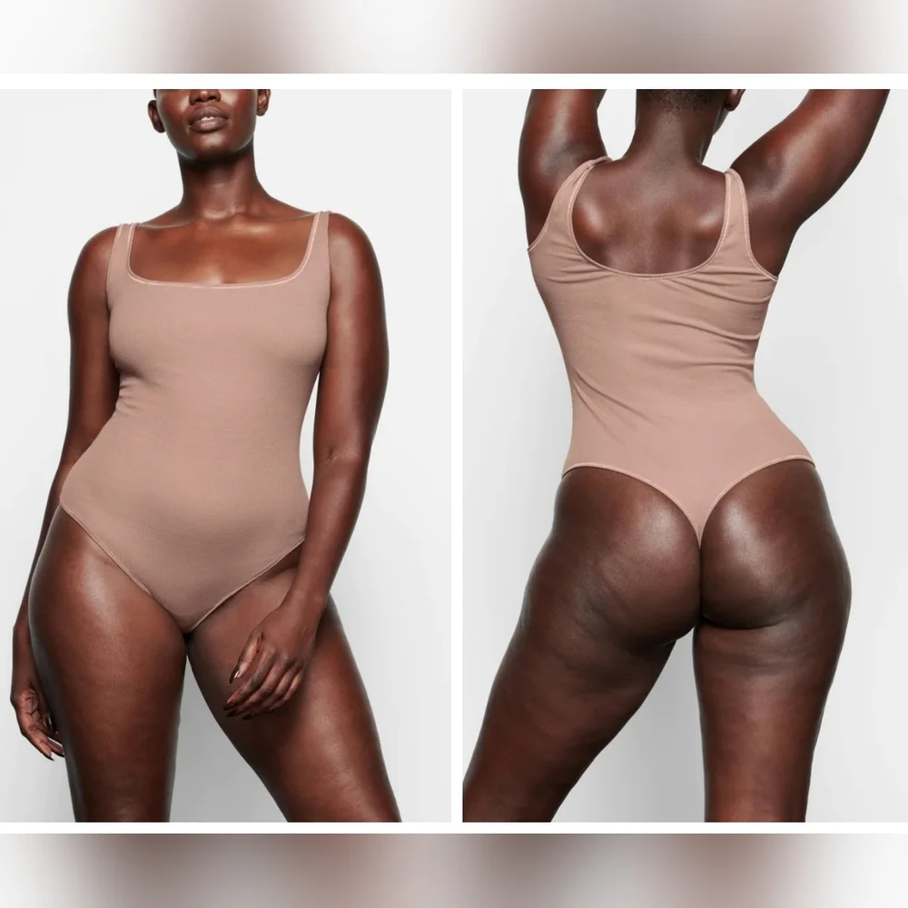 SKIMS COTTON RIB BODYSUIT/ NWT/ UMBER/ XXS,L/XL/3X - Picture 15 of 17